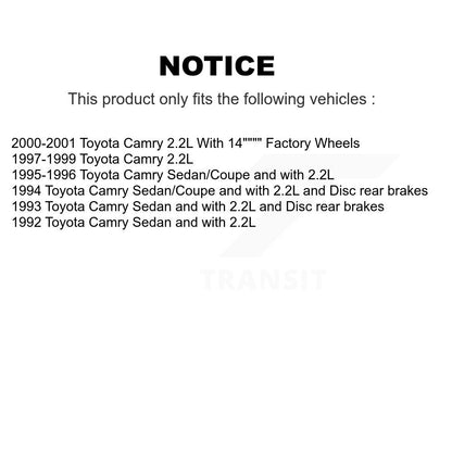 [Avant + Arrière] Kit de Disque de frein pour Toyota Camry K8-101244