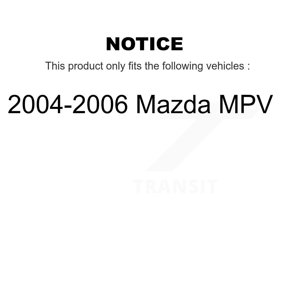[Avant + Arrière] Kit de Disque de frein pour 2004-2006 Mazda MPV K8-101257