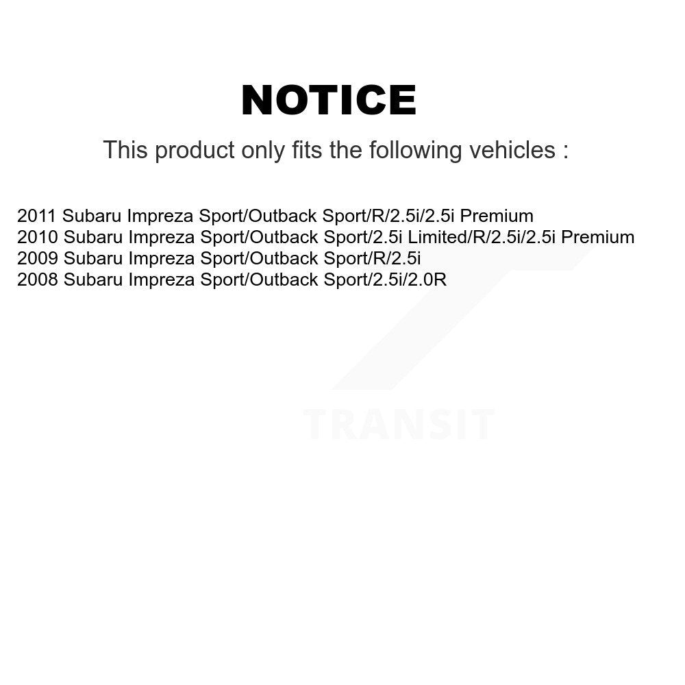 [Avant + Arrière] Kit de Disque de frein pour Subaru Impreza K8-101263