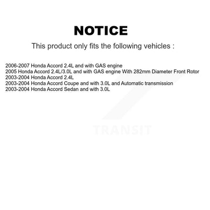 [Avant + Arrière] Kit de Disque de frein pour Honda Accord K8-101269