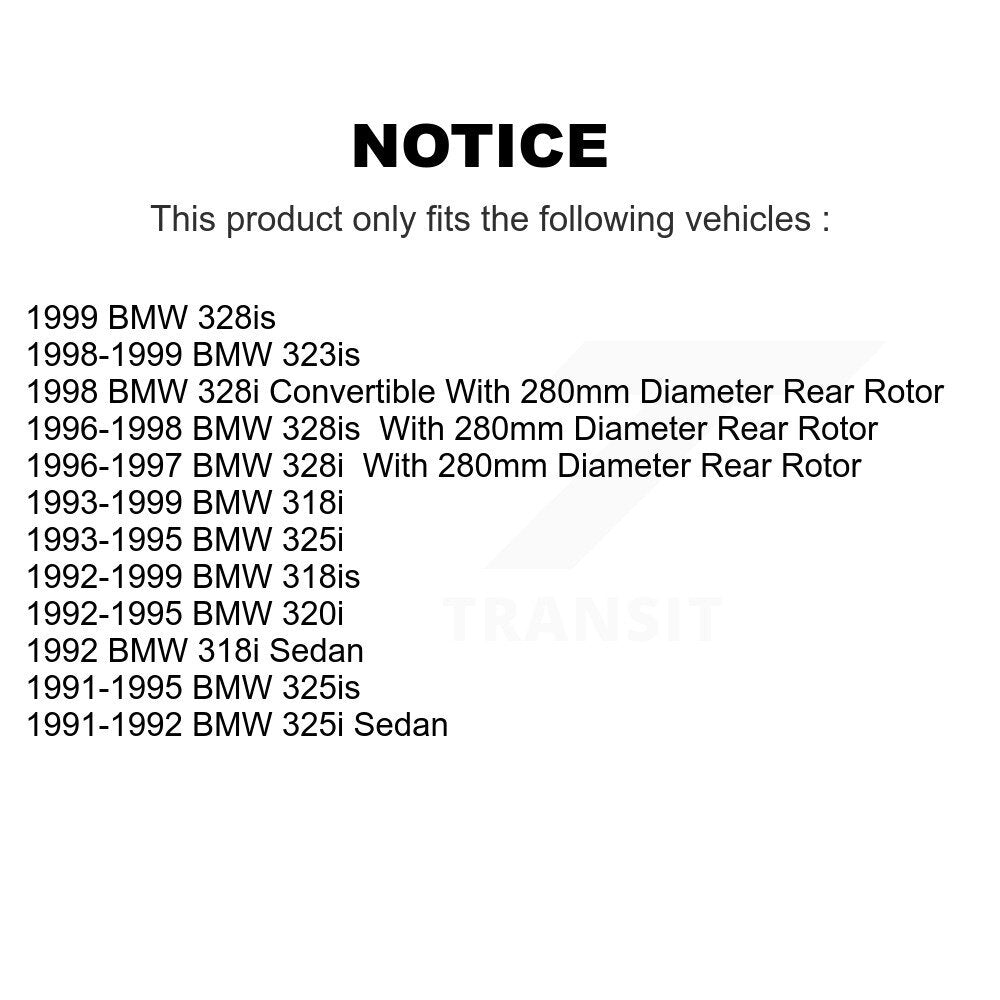 [Avant + Arrière] Kit de Disque de frein pour BMW 325i 328i 318i 325is 328is 318is 323is 320i K8-101278
