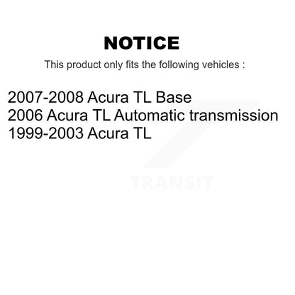 [Avant + Arrière] Kit de Disque de frein pour Acura TL K8-101289