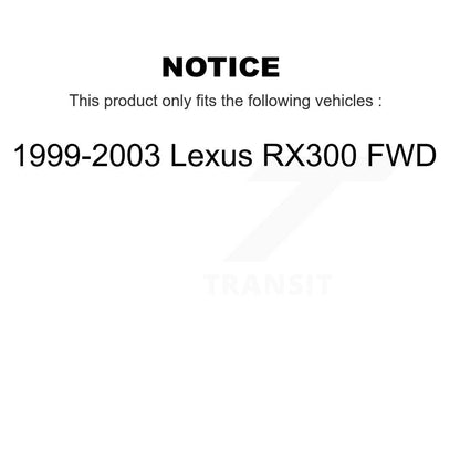 [Avant + Arrière] Kit de Disque de frein pour 1999-2003 Lexus RX300 FWD K8-101294