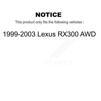 [Avant + Arrière] Kit de Disque de frein pour 1999-2003 Lexus RX300 AWD K8-101295