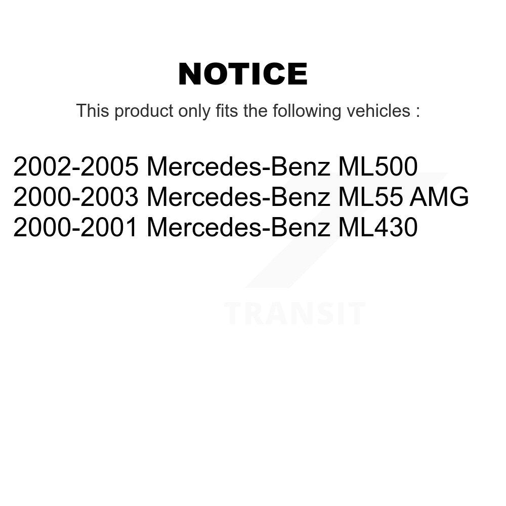 [Avant + Arrière] Kit de Disque de frein pour Mercedes-Benz ML500 ML430 ML55 AMG K8-101299