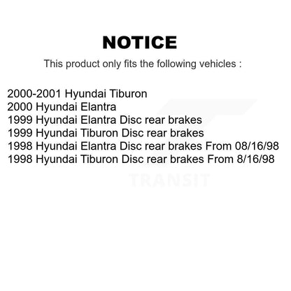 [Avant + Arrière] Kit de Disque de frein pour Hyundai Elantra Tiburon K8-101301