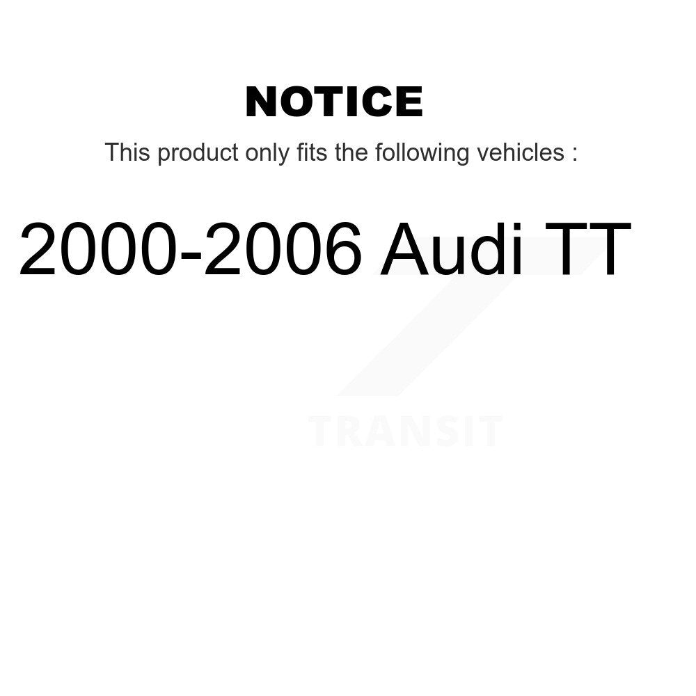 [Avant + Arrière] Kit de Disque de frein pour 2000-2006 Audi TT K8-101306