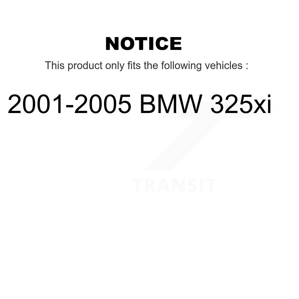 [Avant + Arrière] Kit de Disque de frein pour 2001-2005 BMW 325xi K8-101308