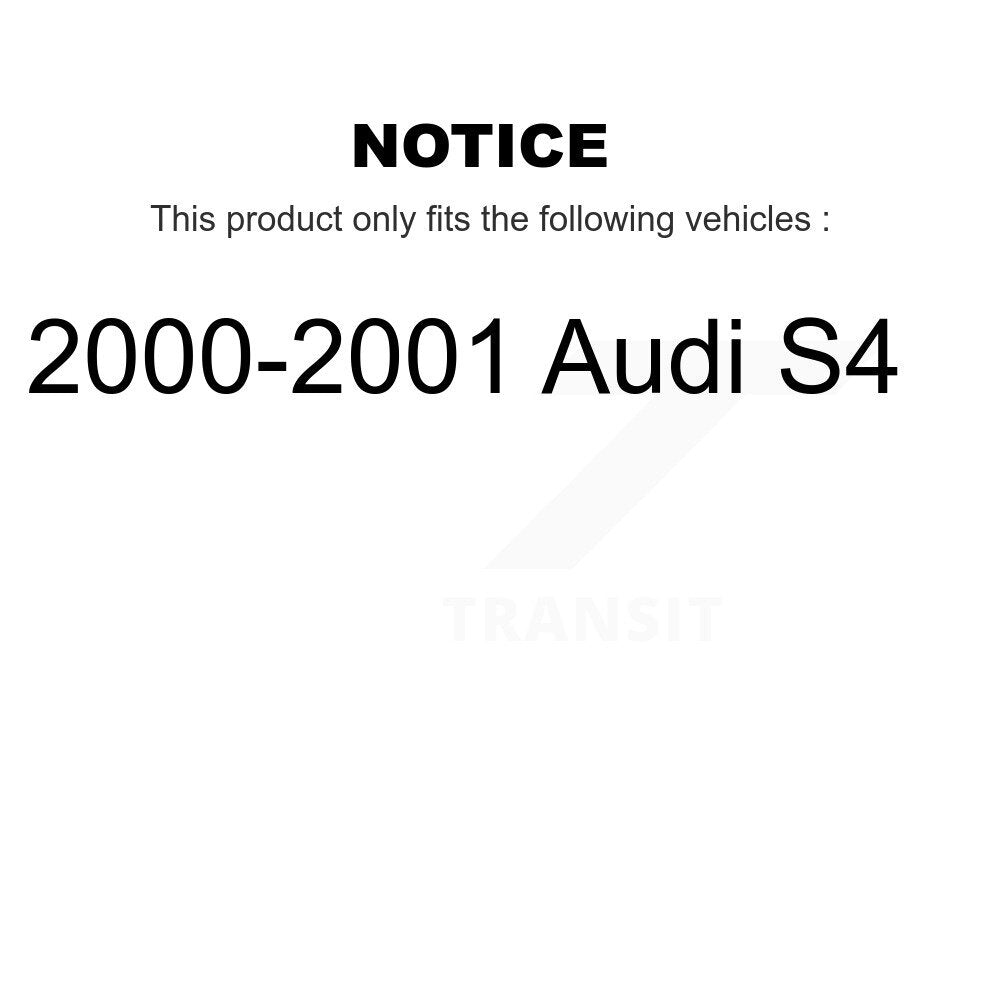 [Avant + Arrière] Kit de Disque de frein pour 2000-2001 Audi S4 K8-101315