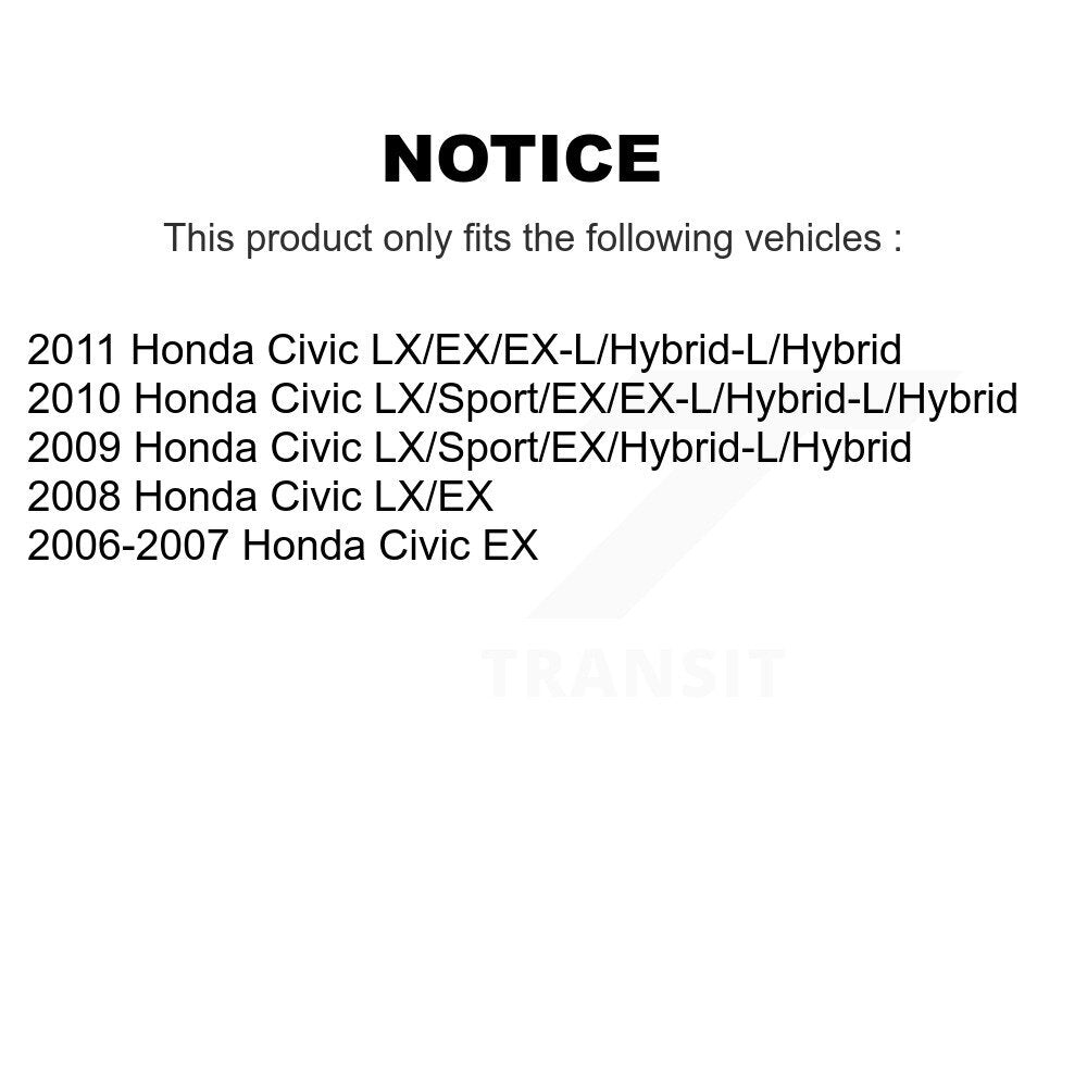 [Avant + Arrière] Kit de Disque de frein pour Honda Civic K8-101322