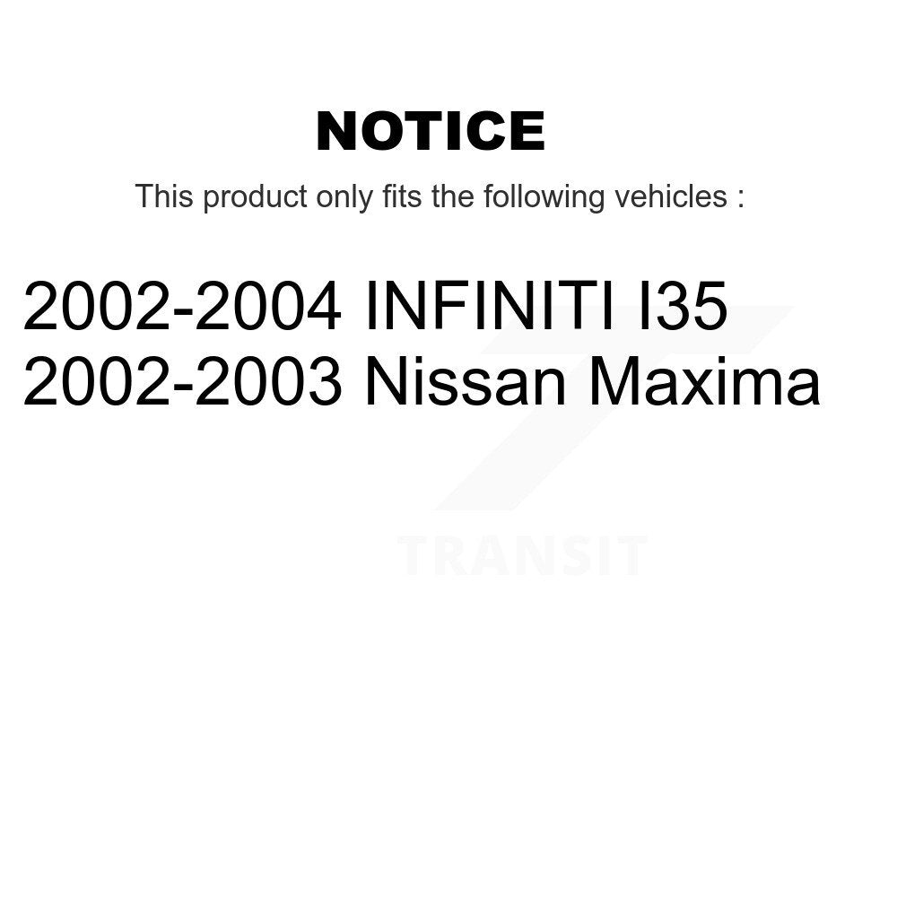 [Avant + Arrière] Kit de Disque de frein pour Nissan Maxima Infiniti I35 INFINITI K8-101326