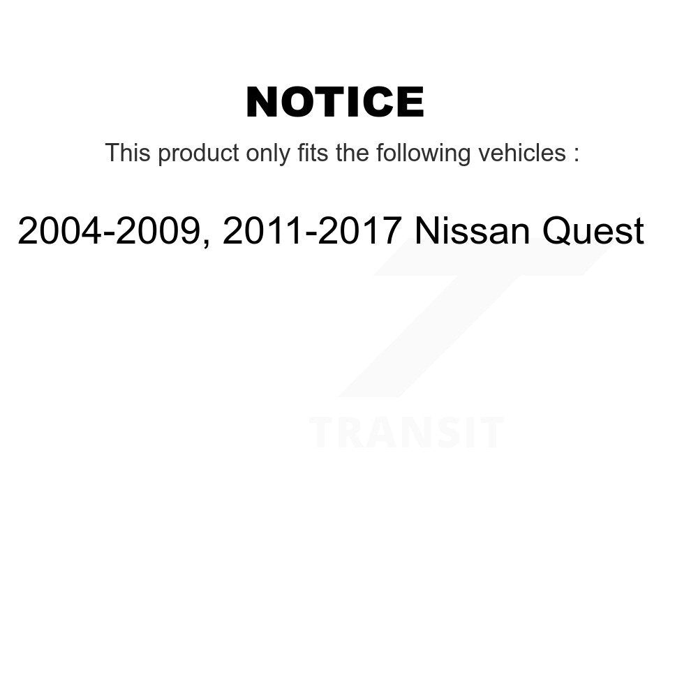 [Avant + Arrière] Kit de Disque de frein pour Nissan Quest Pathfinder K8-101349