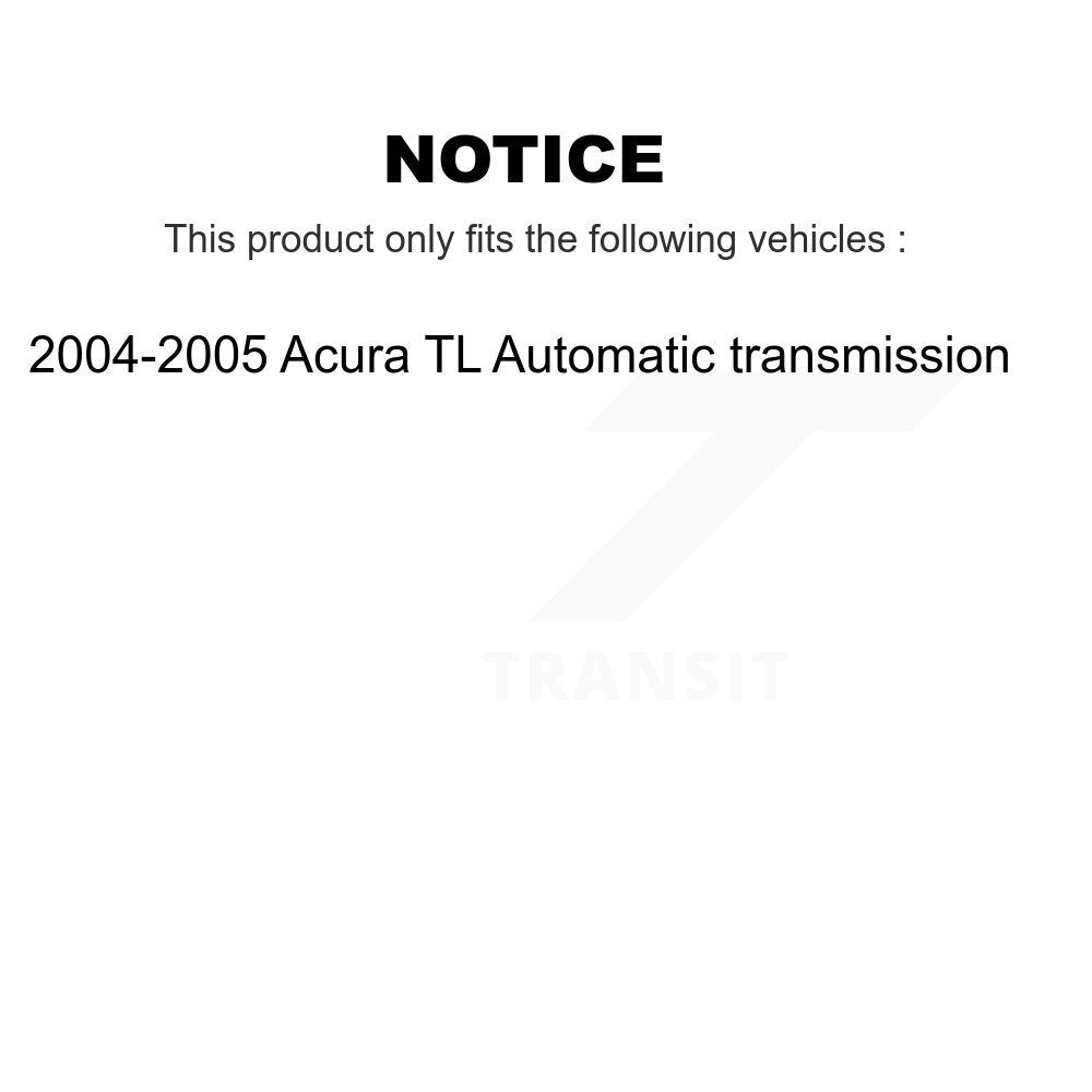 [Avant + Arrière] Kit de Disque de frein pour 2004-2005 Acura TL Automatic transmission K8-101367