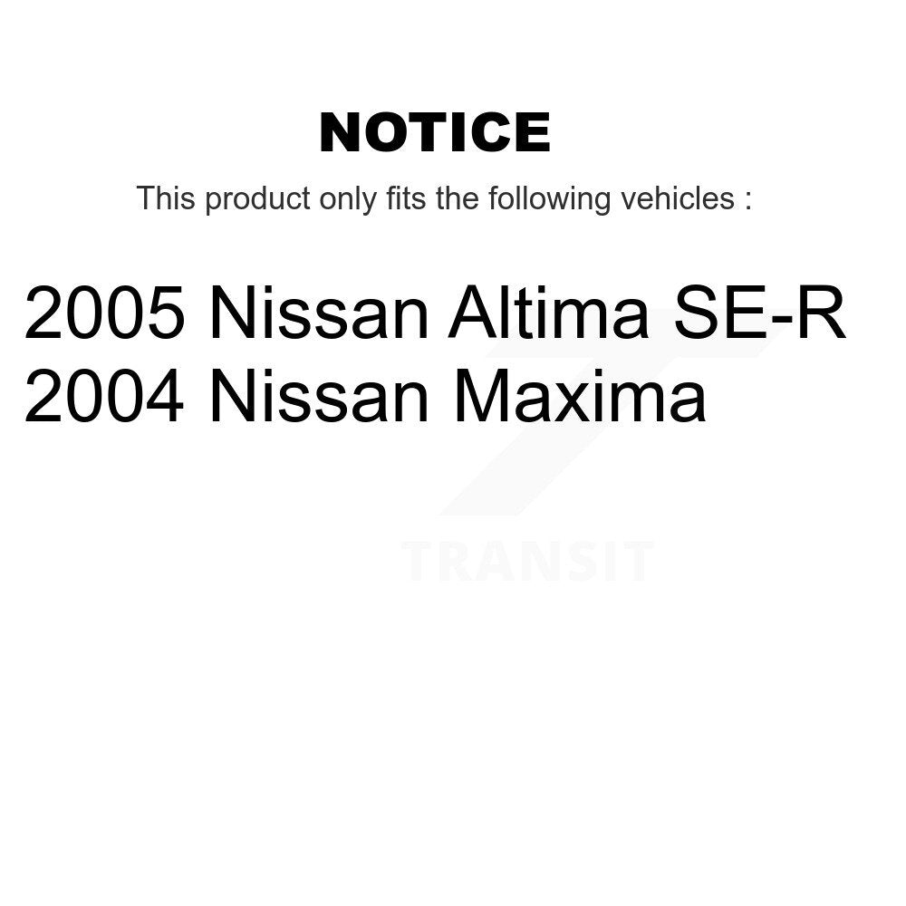 [Avant + Arrière] Kit de Disque de frein pour Nissan Altima Maxima K8-101370