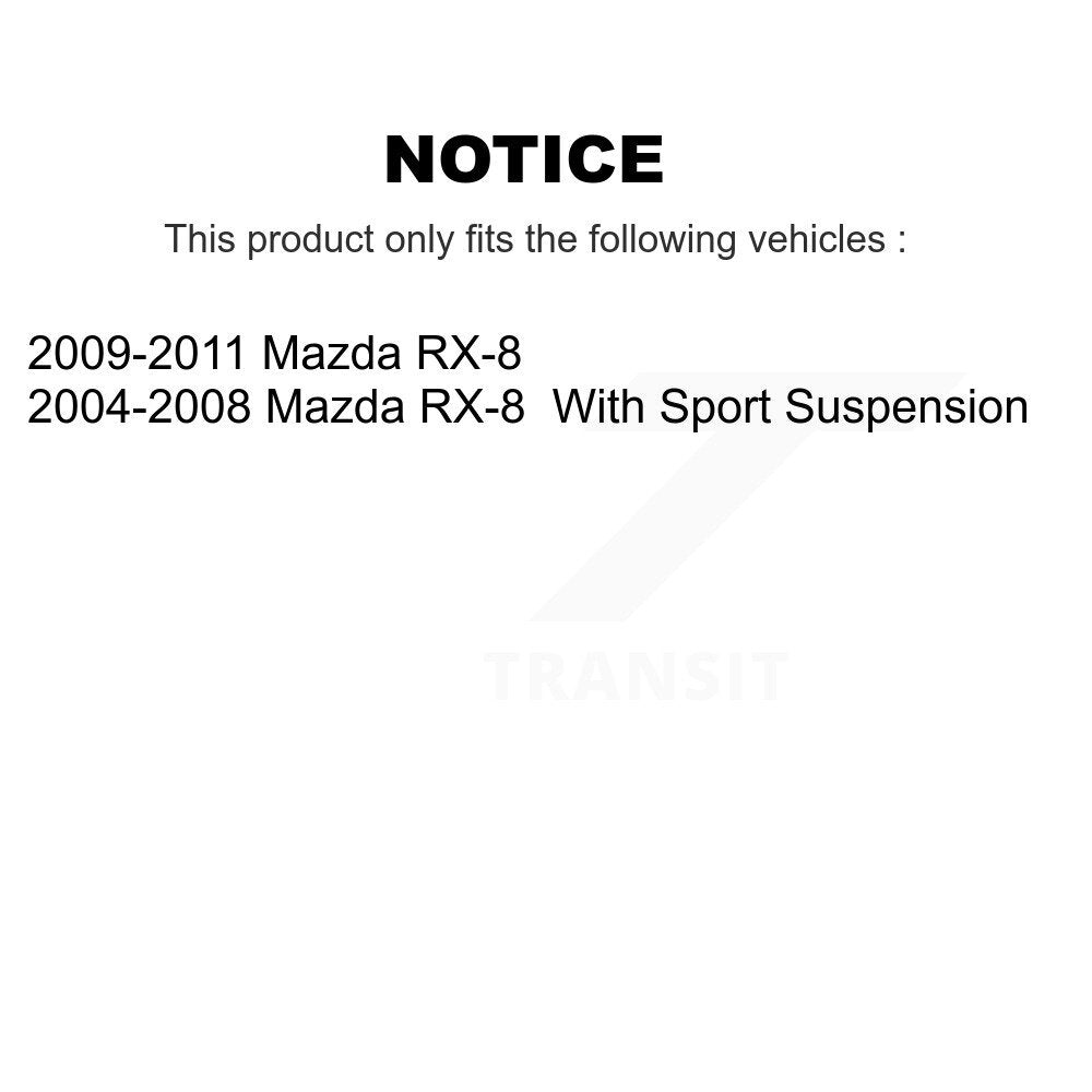 [Avant + Arrière] Kit de Disque de frein pour Mazda RX-8 K8-101388