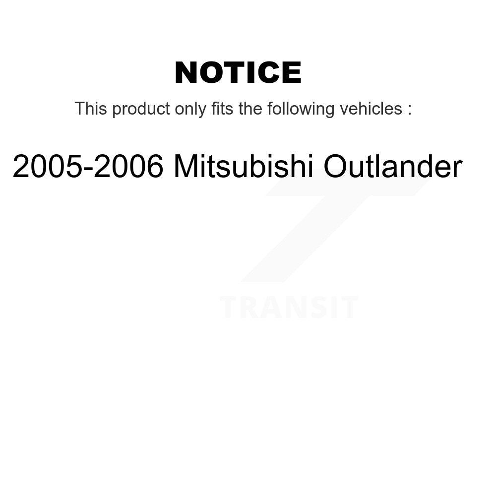 [Avant + Arrière] Kit de Disque de frein pour 2005-2006 Mitsubishi Outlander K8-101404