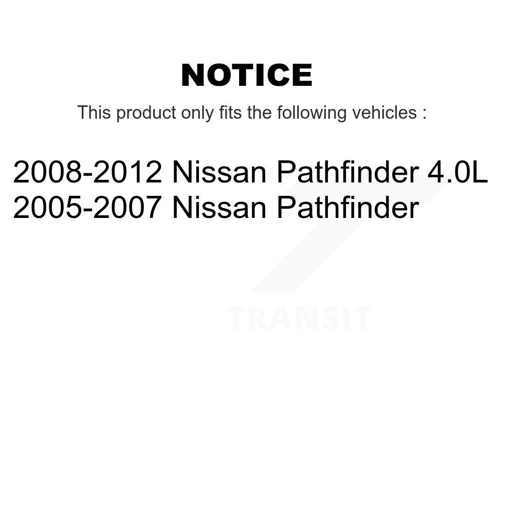 [Avant + Arrière] Kit de Disque de frein pour Nissan Pathfinder K8-101415