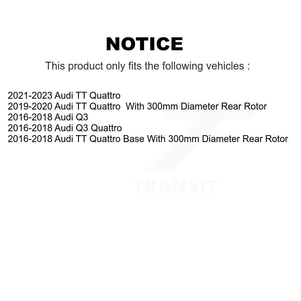 [Avant + Arrière] Kit de Disque de frein pour Audi Q3 Quattro TT K8-101426
