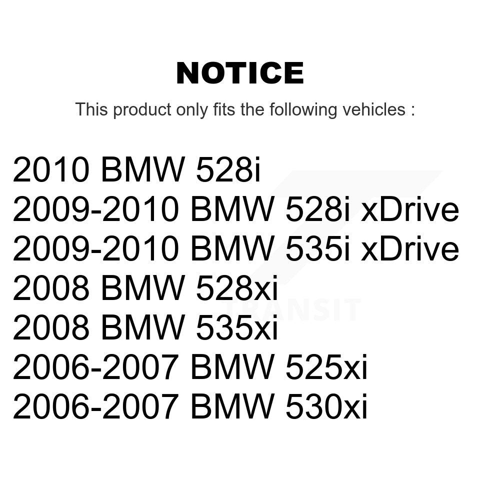 [Avant + Arrière] Kit de Disque de frein pour BMW 530xi 535xi 528i xDrive 535i 528xi 525xi K8-101430