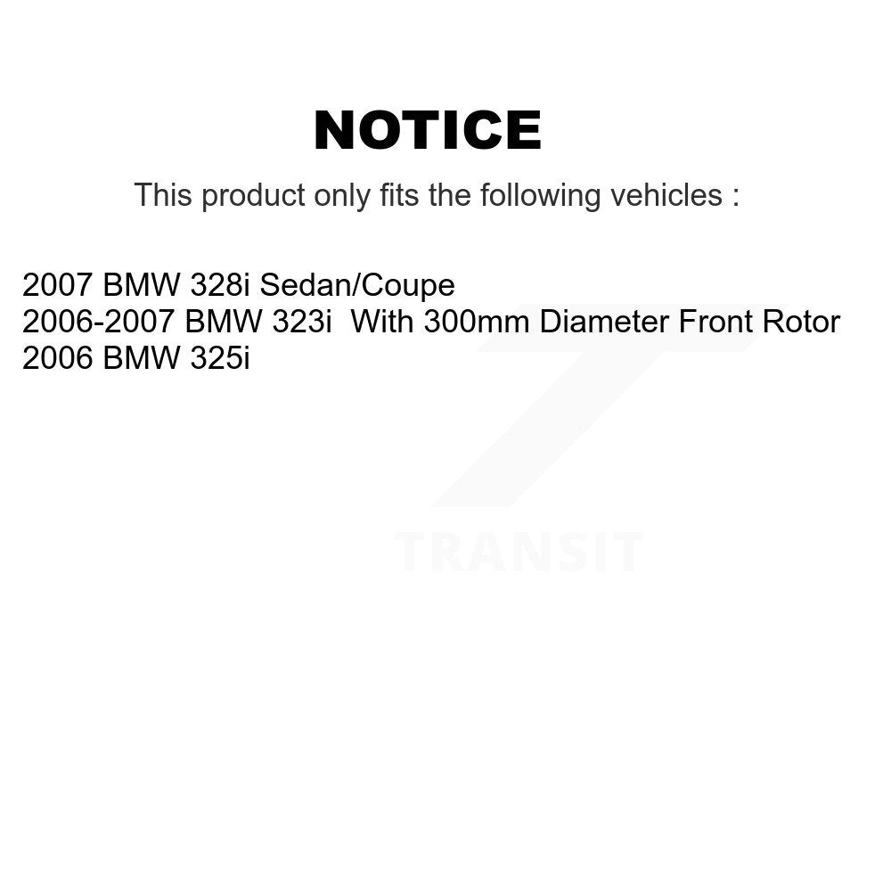 [Avant + Arrière] Kit de Disque de frein pour BMW 328i 325i 323i K8-101467