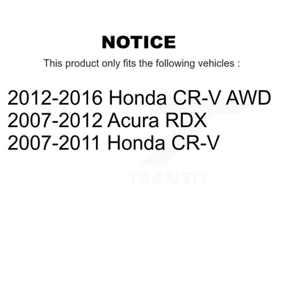 [Avant + Arrière] Kit de Disque de frein pour Honda CR-V Acura RDX K8-101478