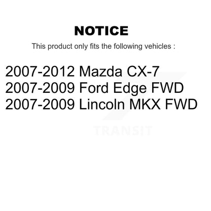 [Avant + Arrière] Kit de Disque de frein pour Ford Edge Mazda CX-7 Lincoln MKX K8-101482
