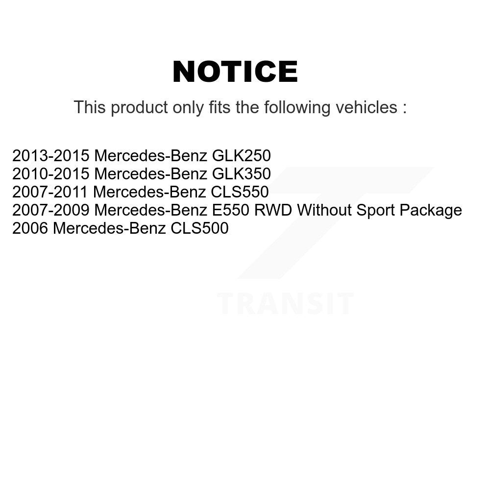 [Avant + Arrière] Kit de Disque de frein pour Mercedes-Benz GLK350 CLS550 CLS500 GLK250 E550 K8-101486