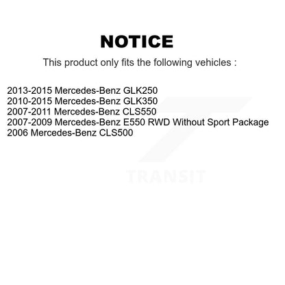 [Avant + Arrière] Kit de Disque de frein pour Mercedes-Benz GLK350 CLS550 CLS500 GLK250 E550 K8-101486