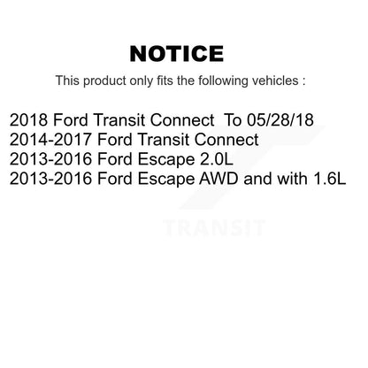 [Avant + Arrière] Kit de Disque de frein pour Ford Escape Transit Connect K8-101488