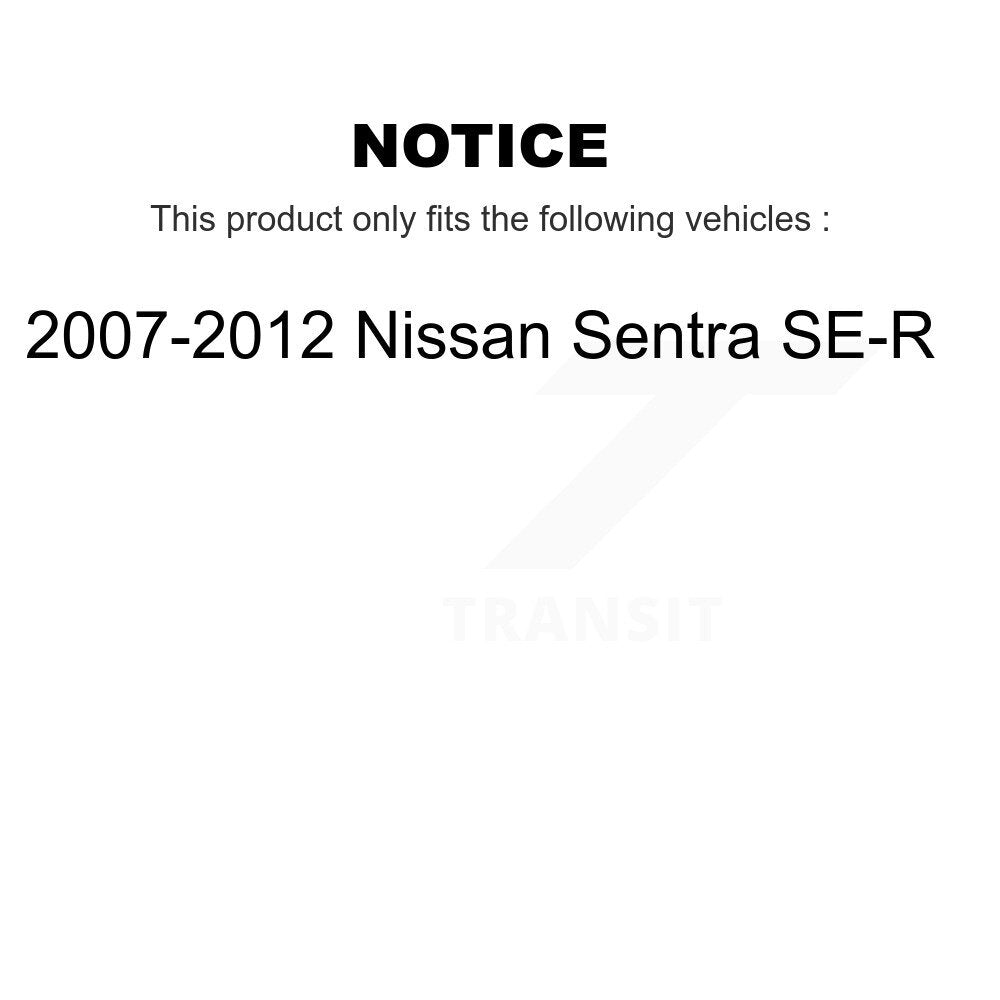 [Avant + Arrière] Kit de Disque de frein pour 2007-2012 Nissan Sentra SE-R K8-101524
