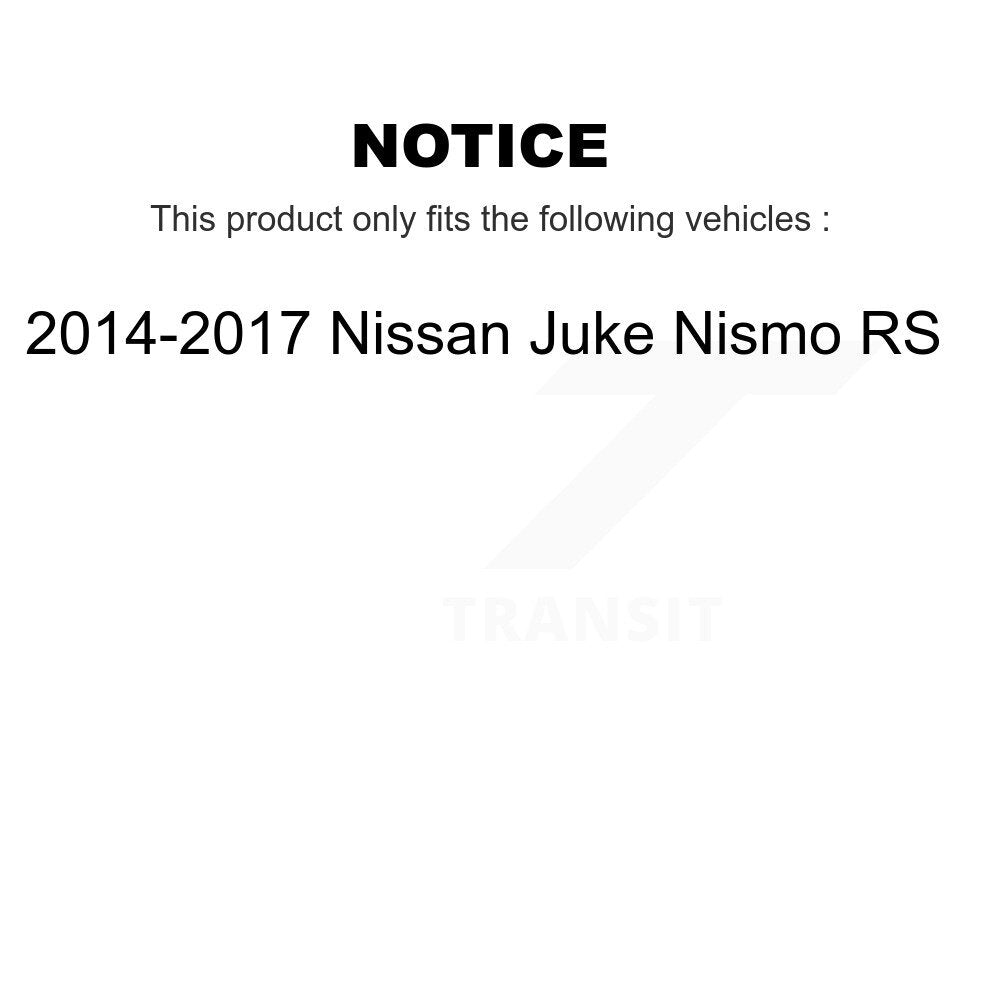 [Avant + Arrière] Kit de Disque de frein pour 2014-2017 Nissan Juke Nismo RS K8-101527