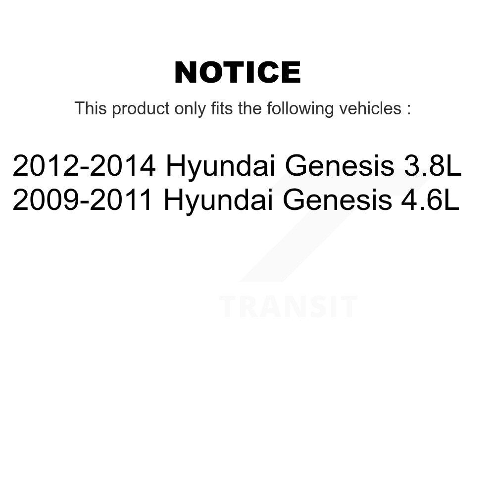 [Avant + Arrière] Kit de Disque de frein pour Hyundai Genesis K8-101558