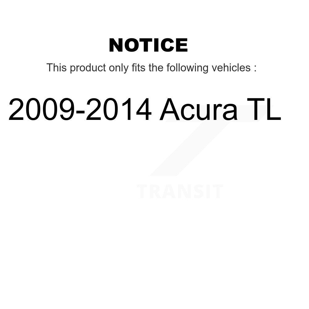 [Avant + Arrière] Kit de Disque de frein pour 2009-2014 Acura TL K8-101565