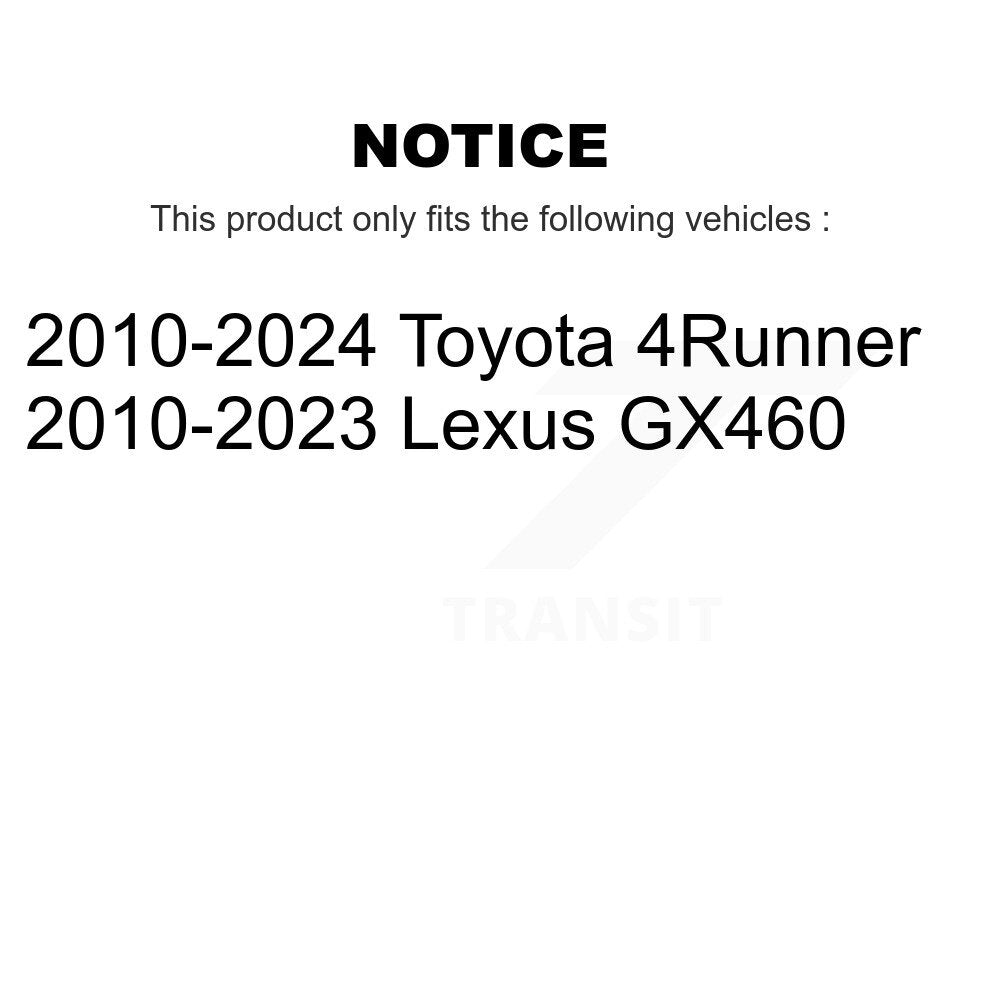 [Avant + Arrière] Kit de Disque de frein pour Toyota 4Runner Lexus GX460 K8-101574