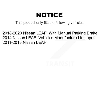 [Avant + Arrière] Kit de Disque de frein pour Nissan LEAF K8-101583