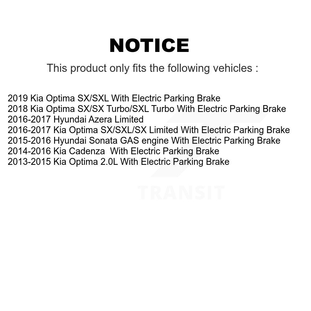 [Avant + Arrière] Kit de Disque de frein pour Kia Optima Hyundai Sonata Cadenza Azera K8-101589