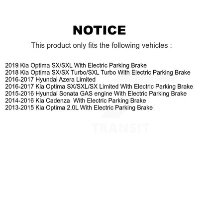 [Avant + Arrière] Kit de Disque de frein pour Kia Optima Hyundai Sonata Cadenza Azera K8-101589