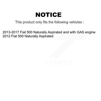 [Avant + Arrière] Kit de Disque de frein pour 2012-2017 Fiat 500 Naturally Aspirated K8-101597