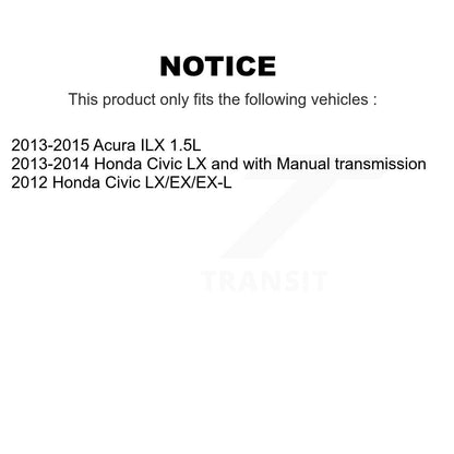 [Avant + Arrière] Kit de Disque de frein pour Honda Civic Acura ILX K8-101598