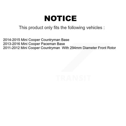 [Avant + Arrière] Kit de Disque de frein pour Mini Cooper Countryman Paceman K8-101600