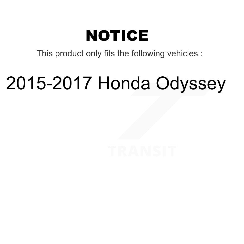 [Avant + Arrière] Kit de Disque de frein pour 2015-2017 Honda Odyssey K8-101617