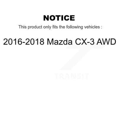 [Avant + Arrière] Kit de Disque de frein pour 2016-2018 Mazda CX-3 AWD K8-101628