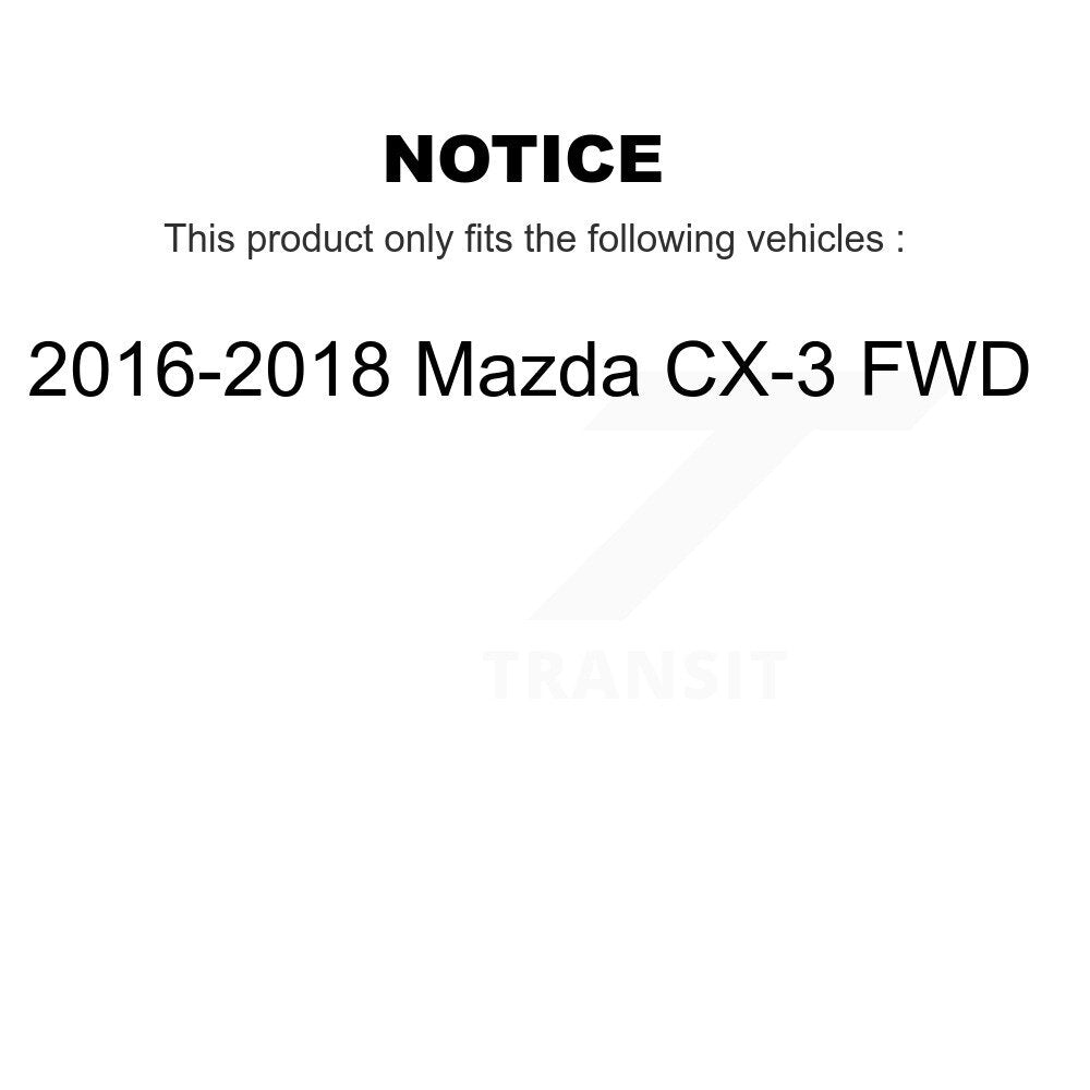 [Avant + Arrière] Kit de Disque de frein pour 2016-2018 Mazda CX-3 FWD K8-101631