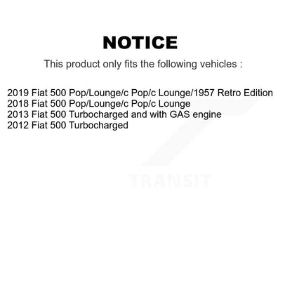 [Avant + Arrière] Kit de Disque de frein pour Fiat 500 K8-101632