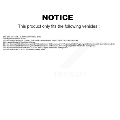[Avant + Arrière] Kit de Disque de frein pour Kia Optima Hyundai Sonata Elantra GT Forte K8-101641