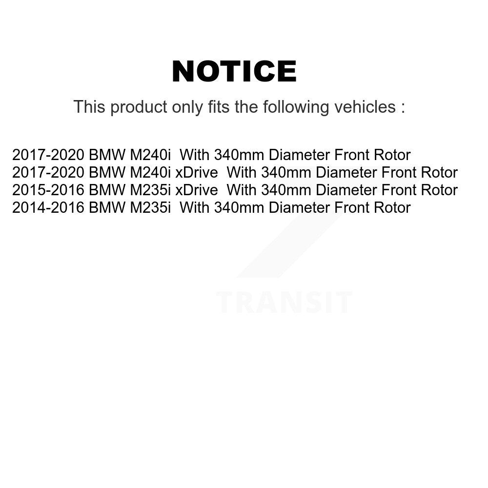 [Avant + Arrière] Kit de Disque de frein pour BMW 428i 328i 320i xDrive 228i M235i Gran Coupe M240i K8-101656