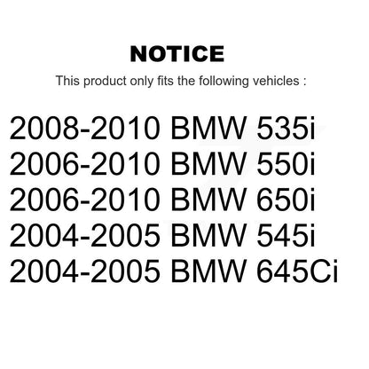 [Avant + Arrière] Kit de Disque de frein pour BMW 650i 535i 550i 645Ci 545i K8-101657