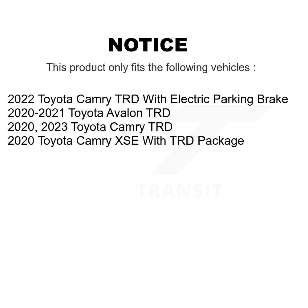 [Avant + Arrière] Kit de Disque de frein pour Toyota Camry Avalon TRD K8-101714