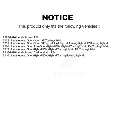 [Avant + Arrière] Kit de Disque de frein pour Honda Accord K8-101723