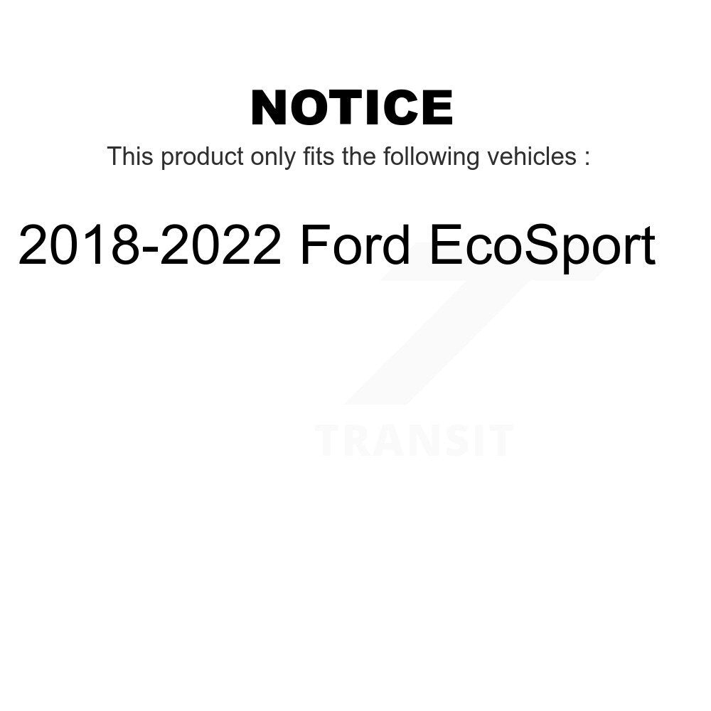 [Avant] Kit de Disque de frein pour 2018-2022 Ford EcoSport K8-101748